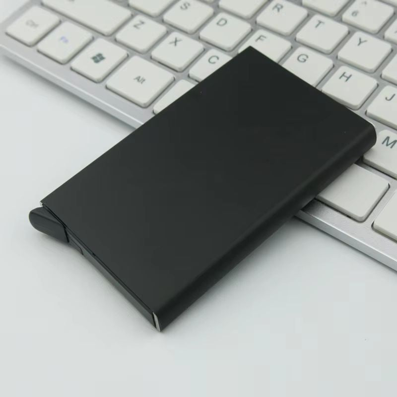 Metal Stainless Steel RFID Credit Card Holder – Free Cash on Delivery