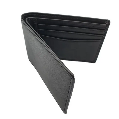 Genuine Leather Bi Fold Slim Wallet – Free Cash on Delivery