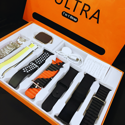 7-in-1 Ultra 2.01 Big Display Smartwatch