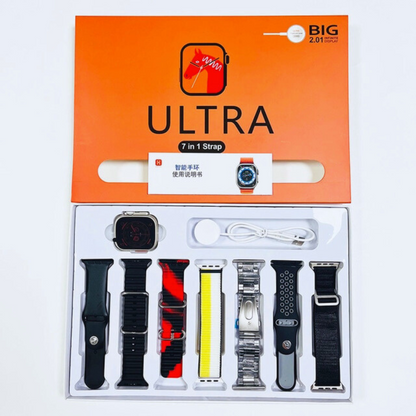 7-in-1 Ultra 2.01 Big Display Smartwatch