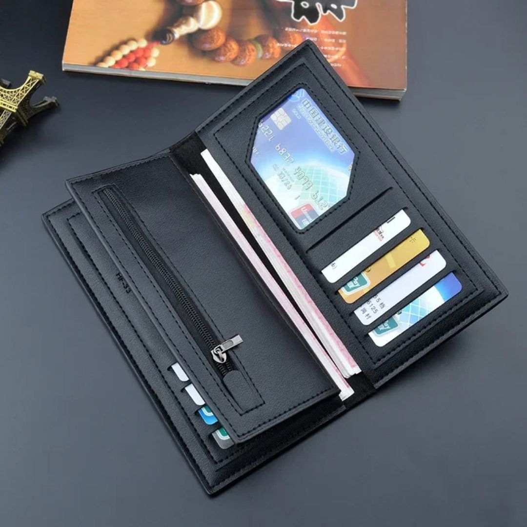 Premium Men's Long PU Leather Wallet