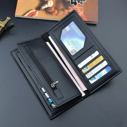 Premium Men's Long PU Leather Wallet