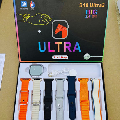 S10 Ultra 2 Smart Watch with 7 Straps – Free Cash on Delivery