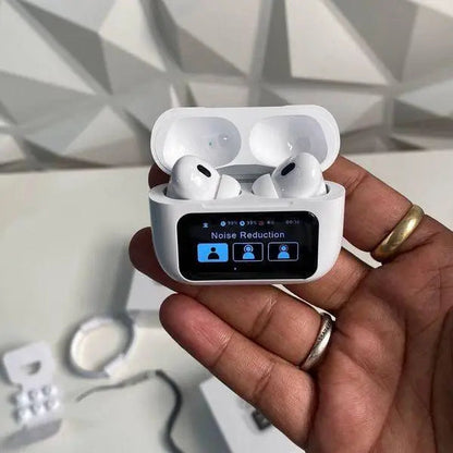 A9 Pro ANC/ENC Display Wireless Earbuds - With Free Cash on Delivery
